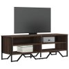TV skříňka hnědý dub 122 x 34 x 41 cm kompozitní dřevo 848573