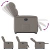 Elektrické zvedací polohovací křeslo taupe textil 3303221