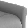 Elektrické masážní polohovací křeslo světle šedé textil 3303364