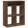 Knihovna hnědý dub 66x31x80 cm kompozitní dřevo 860298