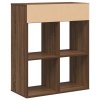 Knihovna hnědý dub 66x31x80 cm kompozitní dřevo 860298