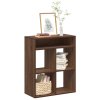 Knihovna hnědý dub 66x31x80 cm kompozitní dřevo 860298