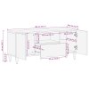 TV skříňka 105x33,5x46 cm masivní mangovníkové dřevo 4018678