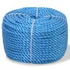 Kroucené lano z polypropylenu 16 mm 100 m modré 143850