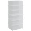 Plastové úložné boxy 6 ks 10 l stohovatelné 3189187