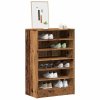 Botník old wood 60 x 35 x 92 cm kompozitní dřevo 856702