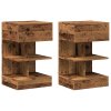 Bedside Cabinets 2 pcs starého dřeva 40x35x65cm dřevotříska 856749