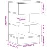 Bedside Cabinets 2 pcs starého dřeva 40x35x65cm dřevotříska 856749