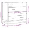 Komoda se zásuvkami sonoma dub 70x41x70 cm kompozitní dřevo 849085