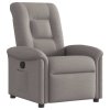 Polohovací křeslo taupe textil 4015623