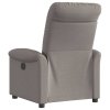 Polohovací křeslo taupe textil 4015623