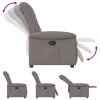 Polohovací křeslo taupe textil 4015623