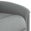 Zvedací polohovací křeslo světle šedé textil 3303254