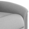 Zvedací polohovací křeslo obláčkově šedé textil 3303263