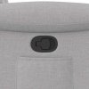 Zvedací polohovací křeslo obláčkově šedé textil 3303263