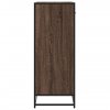 Botník hnědý dub 75 x 38 x 97,5 cm kompozitní dřevo a kov 3300879