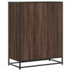Botník hnědý dub 75 x 38 x 97,5 cm kompozitní dřevo a kov 3300879