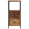 Noční stolek old wood 34 x 35,5 x 70 cm kompozitní dřevo 857250