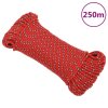 Lodní lano červené 5 mm 250 m polypropylen 152388