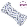 Lodní lano bílé 4 mm 500 m polypropylen 152278