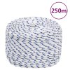 Lodní lano bílé 8 mm 250 m polypropylen 152292