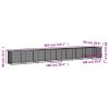 Klec pro kuřata se střechou antracitová 803 x 98 x 90 cm ocel 3189052