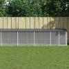 Klec pro kuřata se střechou antracitová 803 x 98 x 90 cm ocel 3189052