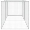 Klec pro kuřata se střechou světle šedá 203 x 98 x 90 cm ocel 3189044