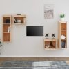 TV skříňky 4 ks masivní borové dřevo 3100249