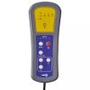 Elektrické masážní křeslo světle šedé textil 3073827