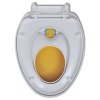 WC sedátka s funkcí pomalého sklápění 2 ks bílo-žlutá plastová 275931