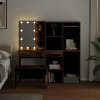 Set toaletního stolku s LED staré dřevo kompozitní dřevo 3329181