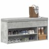 Botník betonově šedý 102x30,5x45 cm kompozitní dřevo 859139