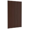 Střešní panely 36 ks pozinkovaná ocel hnědé 80 x 45 cm 317206