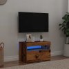 TV stolek s LED old wood 60 x 35 x 40 cm kompozitní dřevo 856309