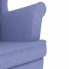Houpací křeslo džínově modré 74 x 90 x 102 cm textil 4016930