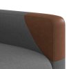 Zvedací polohovací křeslo tmavě šedé textil 3324007