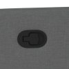 Zvedací polohovací křeslo tmavě šedé textil 3324007