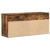 Botník kouřový dub 102x30,5x45 cm kompozitní dřevo 859140