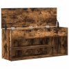 Botník kouřový dub 102x30,5x45 cm kompozitní dřevo 859140