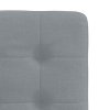 Jídelní židle 2 ks světle šedé textil 4101068