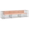 Zahradní lavice gabionový design 287x71x65,5 cm masiv douglasky 3196252