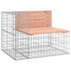 Zahradní lavice gabionový design 287x71x65,5 cm masiv douglasky 3196252