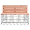 Zahradní lavice gabionový design 287x71x65,5 cm masiv douglasky 3196252