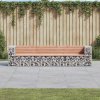 Zahradní lavice gabionový design 287x71x65,5 cm masiv douglasky 3196252