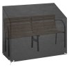 Plachty na zahradní lavice 2 ks 8 oček 160 x 70 x 70/88 cm PE 3155390