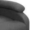 Zvedací křeslo tmavě šedé textil 329700