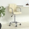 Otočná kancelářská židle krémová textil 334669