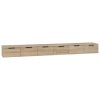 Nástěnné skříňky 2 ks dub sonoma 102x30x20 cm kompozitní dřevo 3115902