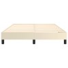 Rám postele s boxspringem krémový 140x200 cm umělá kůže 3120702